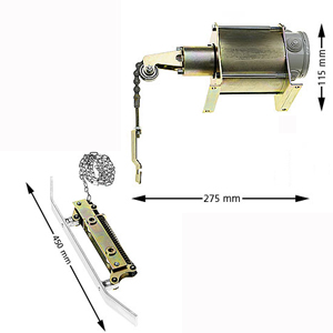 Retiring ramp incl Magnet, ELB-75, 230VAC, dampened