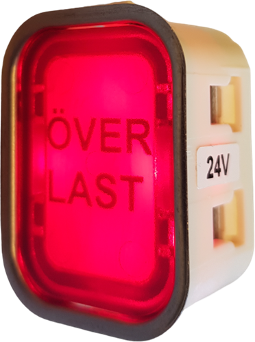 Indicator, HM-2535-S, ''OVERLOAD'', red