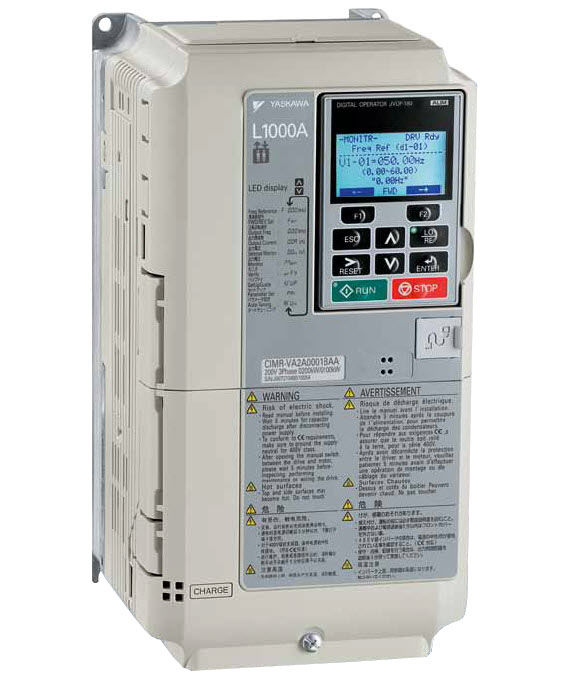 Frequenzsteuerung, Yaskawa L1000A, 5.5kW, 15A, inkl. Panel