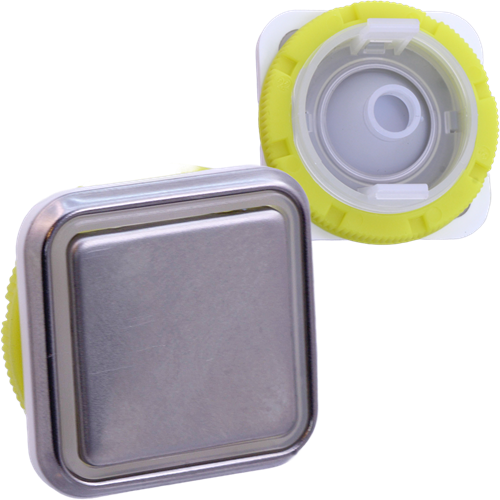 Taster Bedienelement, DMG BLQ, 34x34mm, Edelstahl, Blank/ohne Symbol