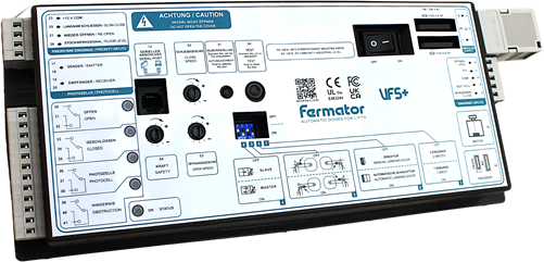 Türsteuerung PM, Fermator VF5, linksöffn. Tür, EN/DE Beschriftung