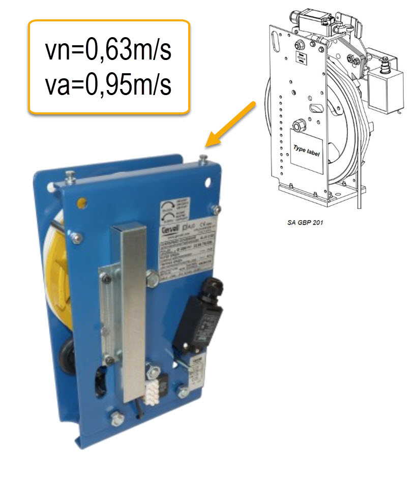 HR, Aljo/Schindler GBN/GBP, ø200mm, Vn=0,63/Va=0,95m/s, Utbyteskit MR
