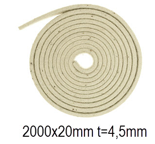 Filzstreifen auf Rolle, Schindler QKS, Türführung, 2000x20x4,5mm