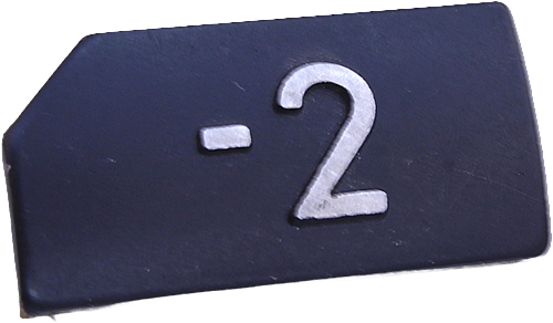 Tastplatte, KONE Novel, Relief, ''-2''