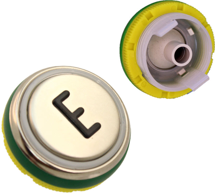 Pressel body, DMG Dual light, stainless, raised, relief ''E''