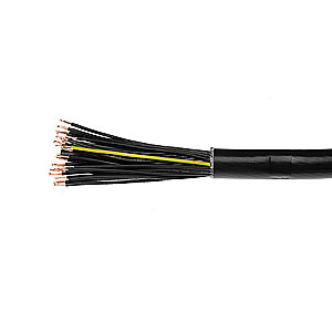 Korgkabel, PVC, rund, 24G1, anpassad/meter