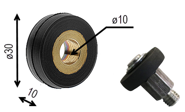 Türschliesser Rolle, Schindler, TD54/65, ø30/10x10mm