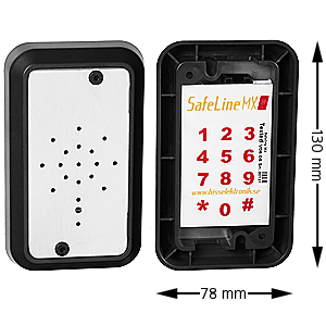 Emergency telephone, SafeLine MX2, surface mounted