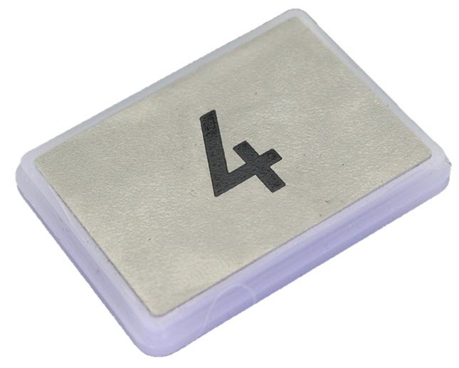 Knapptrycke, Schneider-LiSA, DR01, 32x44mm, svart inlägg, ''5''