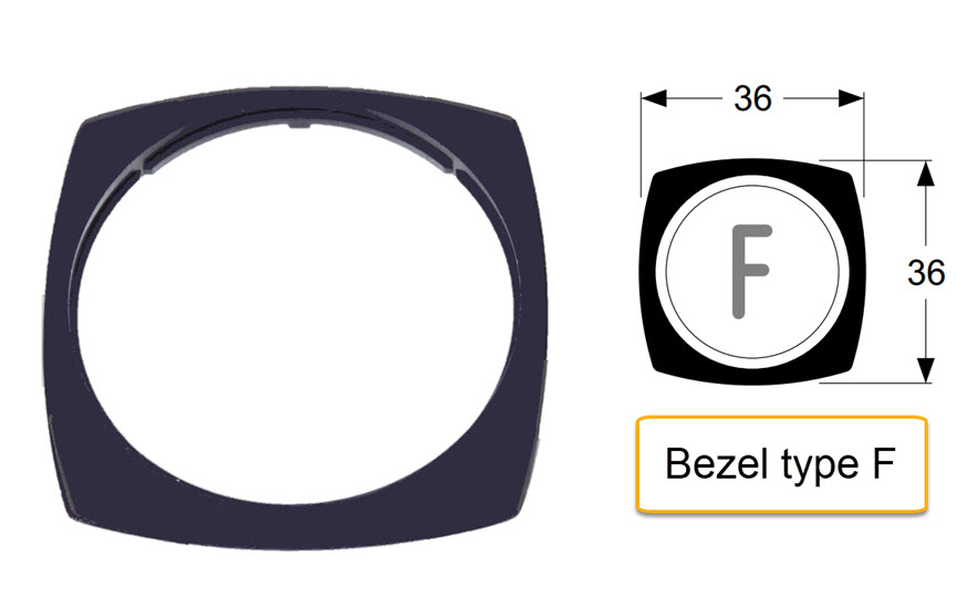 Ring plast blå, DMG, Bezel F, Knapp BL/BD
