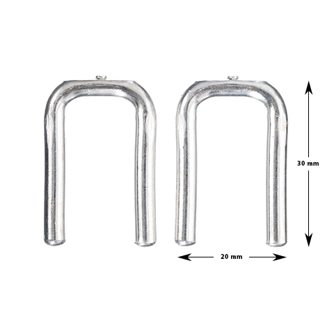 Silver bridge for PL-21 plastic locking bar, extended