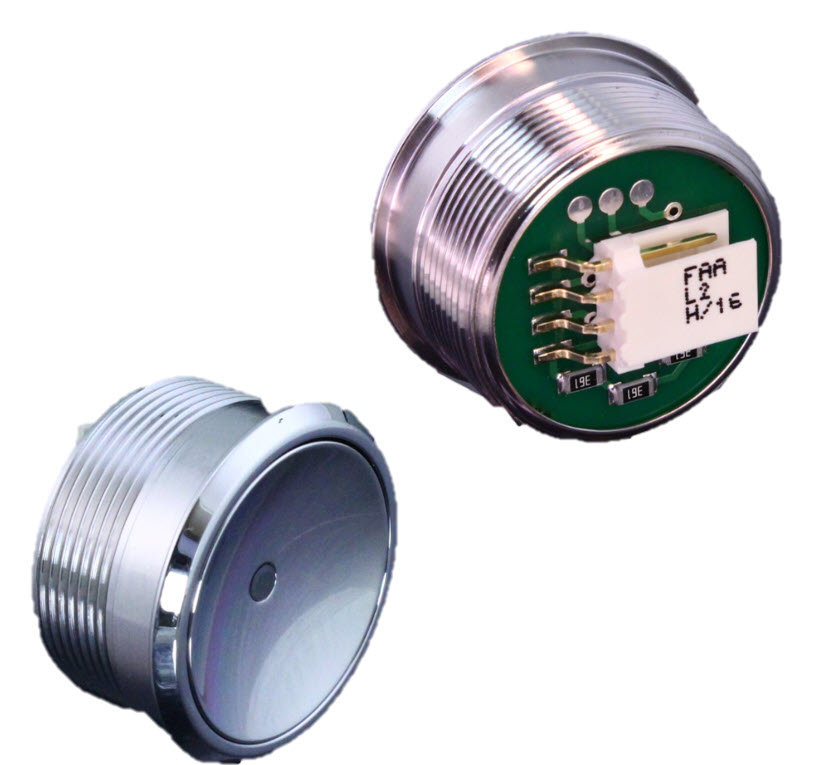 Push button vandal-proof, Otis 2000, MCS220/310, green LED