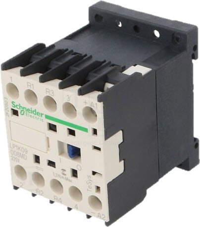 Contactor relay, Schneider/Telemec,, LP1K09008MD, 2NO/2NC, 9A, 220VDC