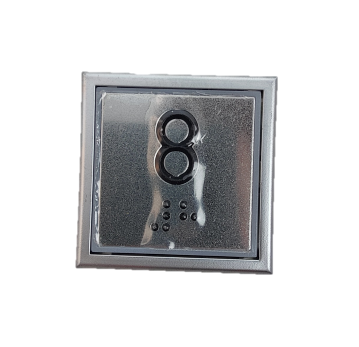 Tryckknapp, Thyssen Step Classic, Braille, ''8'', röd LED