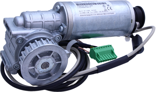 Dörrmotor, Siemens M2 R, 24VDC, <120kg, AT12/18/40, Höger