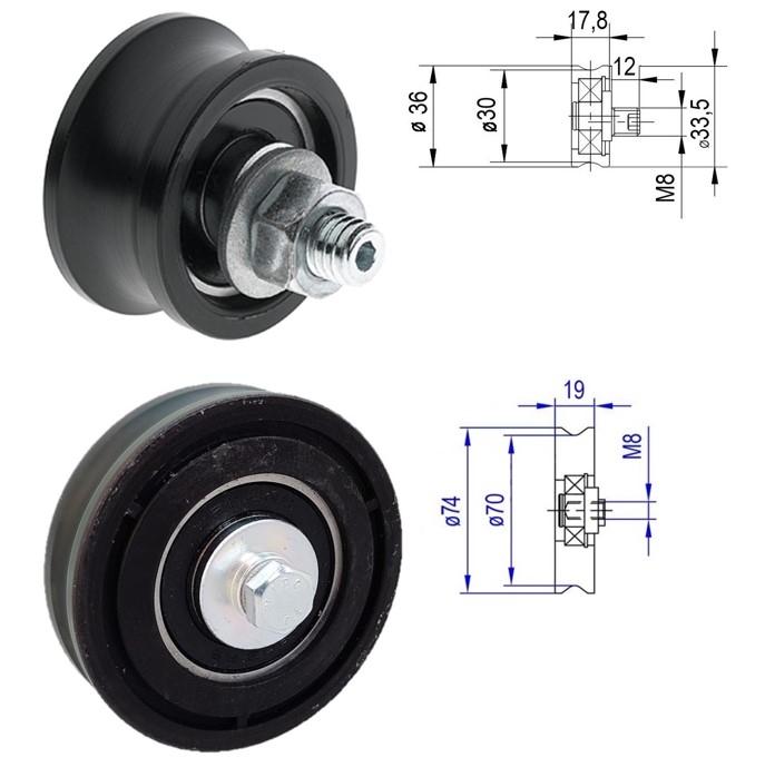 Kit of hanging and counter roller, Sematic, BL-0701
