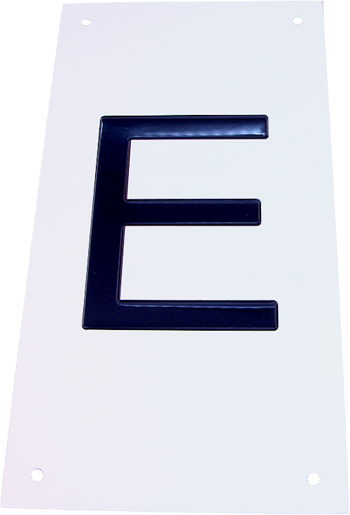 Press pad, Aluminium with symbol ''E''