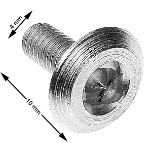 Screw, Shield, M4x10, fzb
