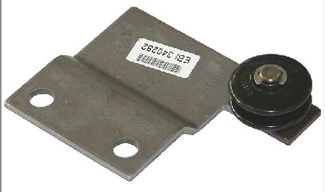 Halter Umlenkrolle, Schindler QKS6, Schließgewicht, Rechte Ausführung