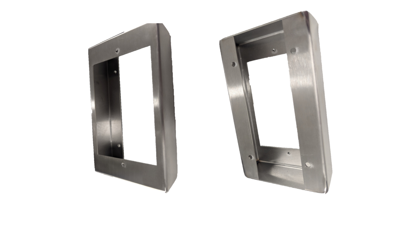 Surface mounted box, St.steel, for panel, 110x180x40mm