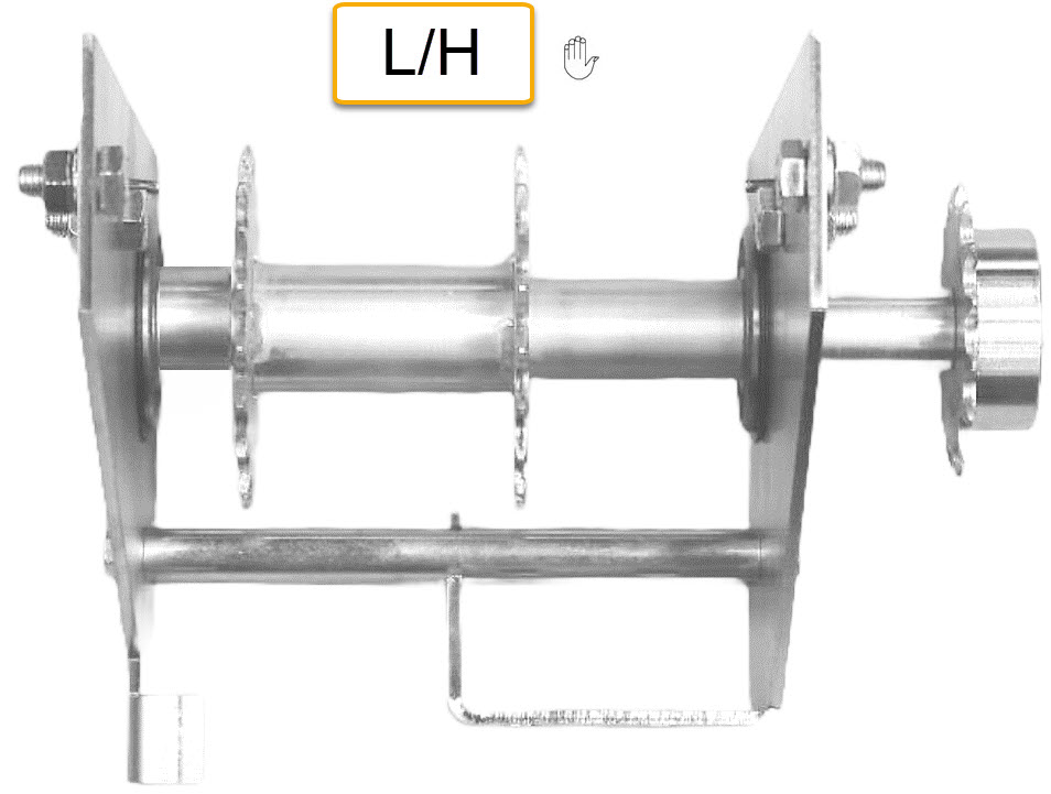 Deflection unit B, Hütter VKT, for counterweight both sides, L/H