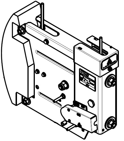 Spanngewicht, Otis Apolo, Umlenkrolle D=220mm, mit Kontakt
