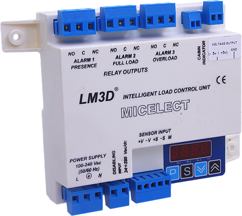 Overload unit, Micelect, LM3D, +/- 5V Analog output