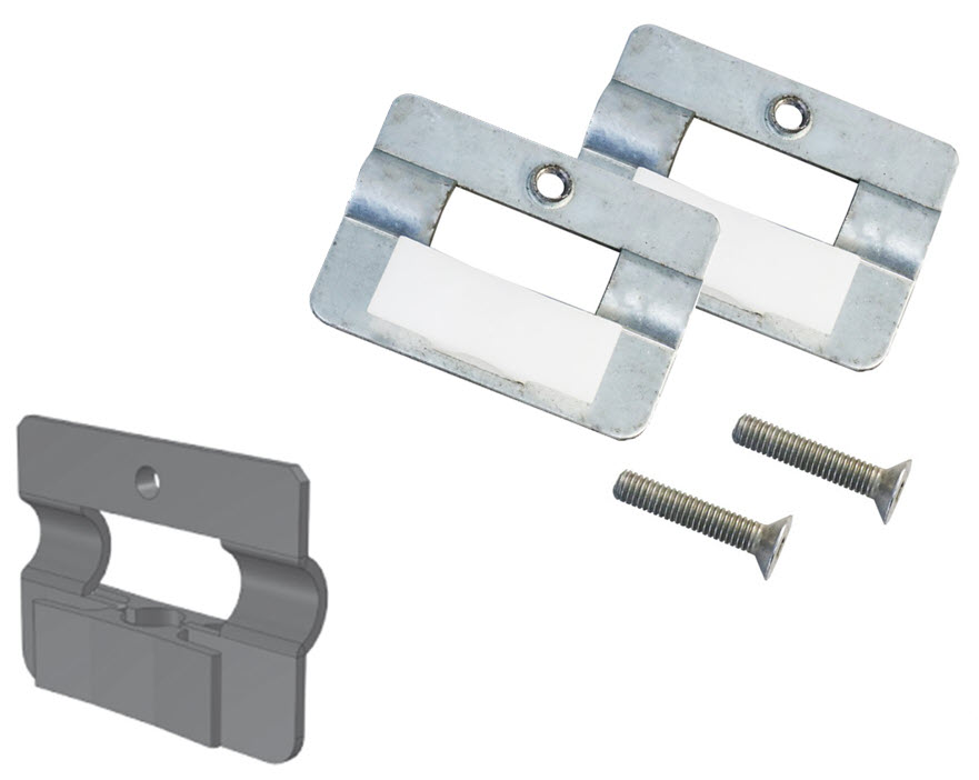 Türführung, Fermator, verglaste Türen AGH-21, 16mm Rille, 1 Paar