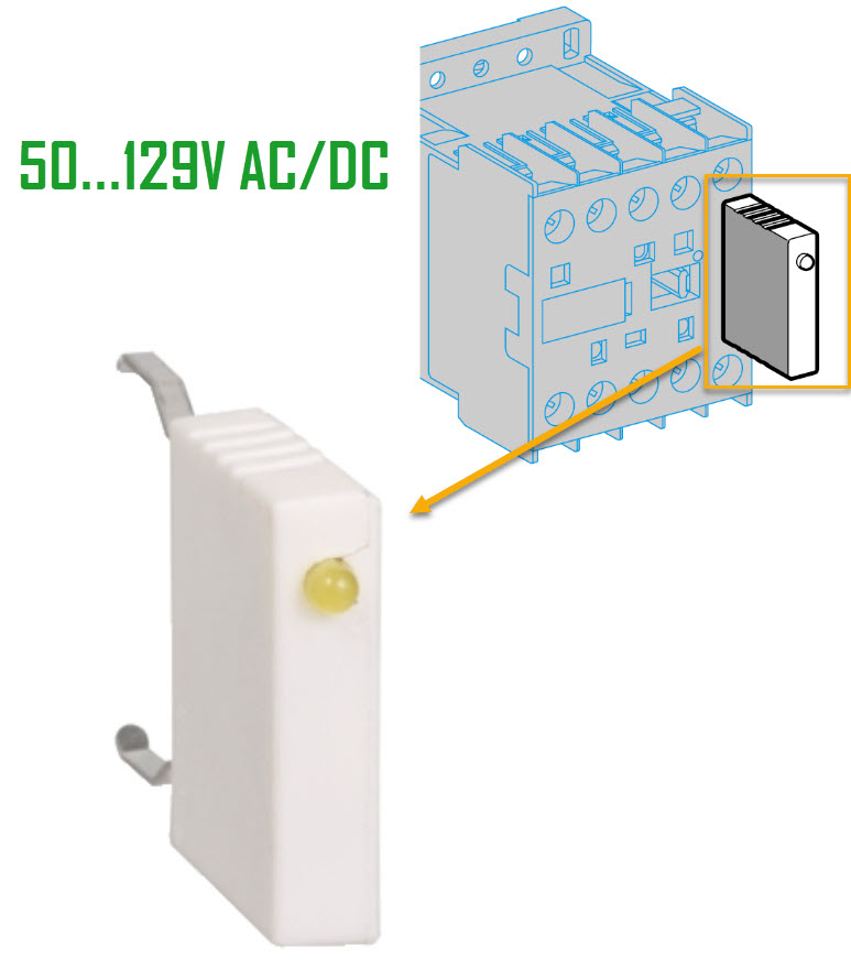 Varistor, Schneider/Telemec., LA4KE1FC, 50-129V