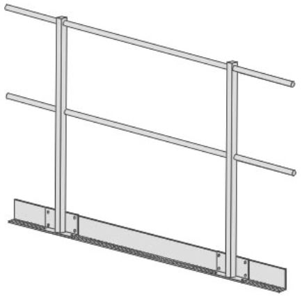 Kabinengeländer, Feste Höhe, 700mm, EN81-20