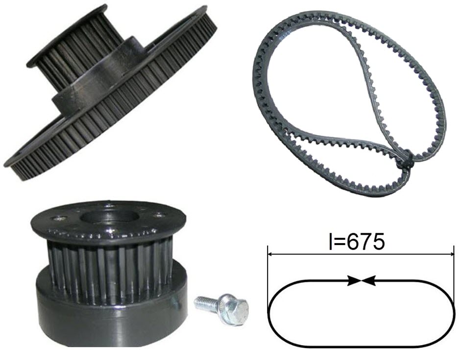 Riemenscheiben+Riemen, Passt Sematic 2000/F28/F29 Türantrieb