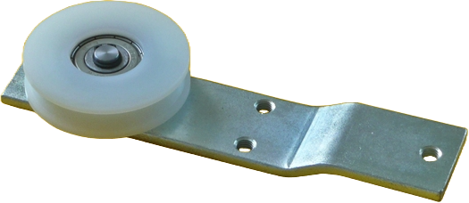 Bärrulle med fästplåt, MAN, ø68/60/10x17mm, 1 lager 6300ZZ