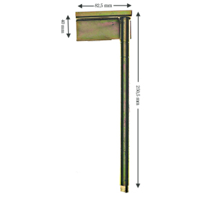 Shaft for drive arm, Fermator Folding Door, standard, right