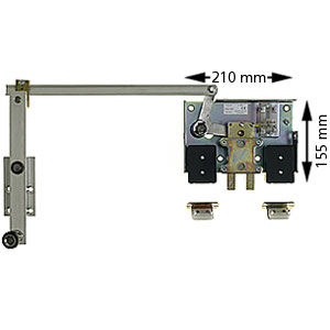 Lastenaufzug Verriegelung LI-25-R-H, recht