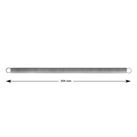 Schliessfeder, Fermator, l=354mm