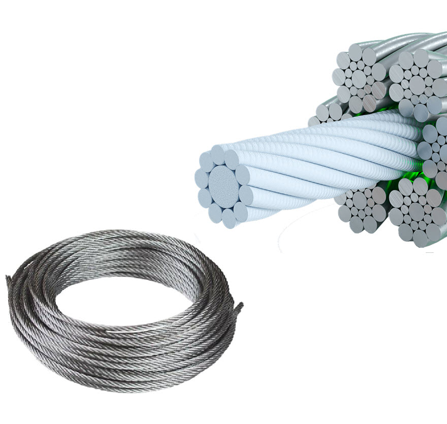 GB-seil, PAWO F1, ø6,5mm, verz., 6x19S-FC, 1770 N/mm², Angepasst/meter